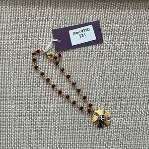 Unique Vintage Beaded Bracelet #720 Handmade by Violette Grace